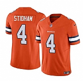 Men & Women & Youth Denver Broncos #4 Jarrett Stidham Orange 2023 F.U.S.E. Vapor Untouchable Football Stitched Jersey,baseball caps,new era cap wholesale,wholesale hats